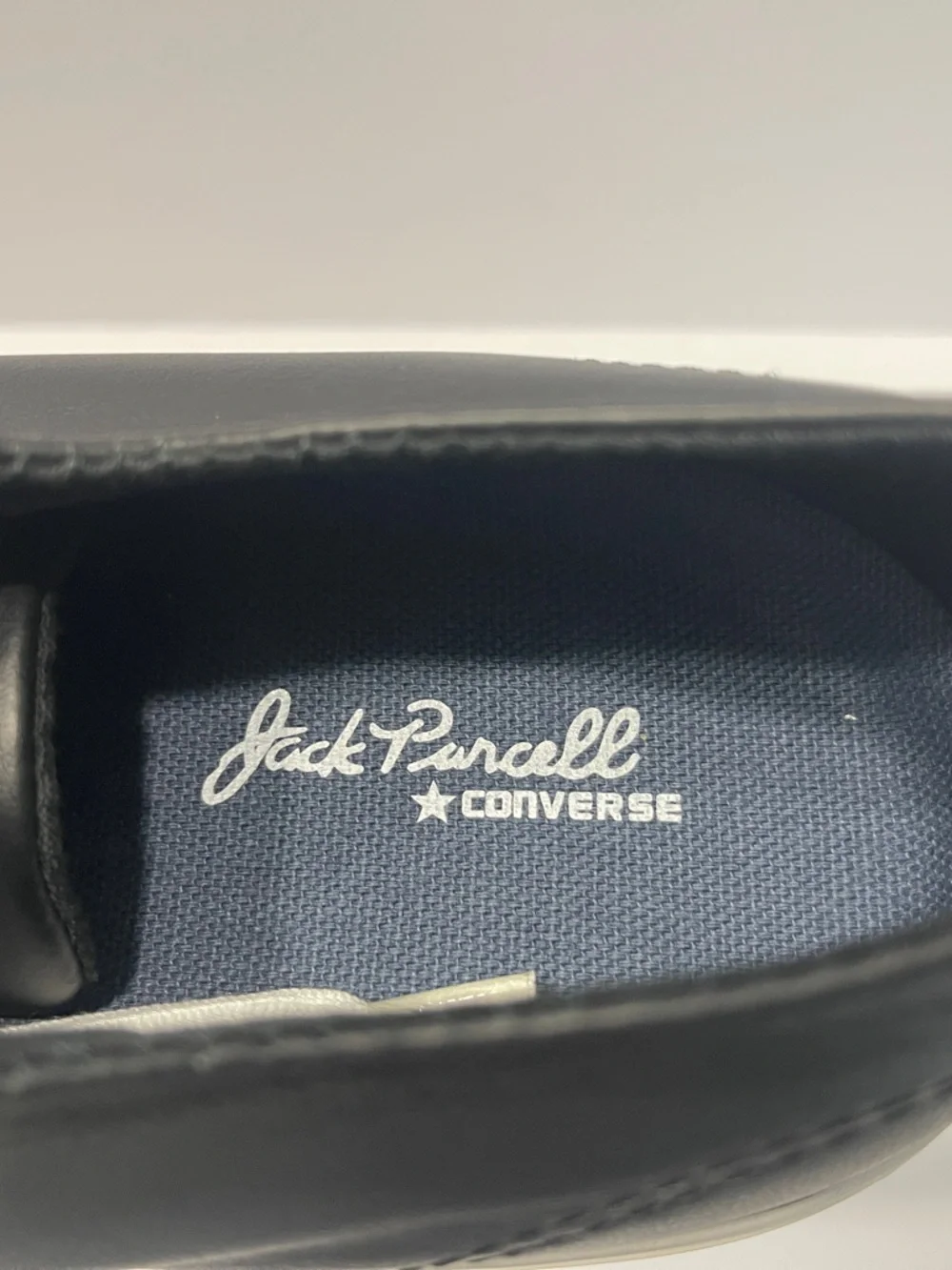 Ultra Rare Jack Purcell Racearound Black Converse Sneakers with White Laces - Picture 4 of 6